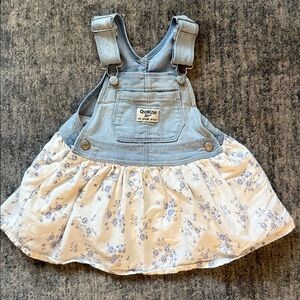 OshKosh B'gosh Blue Denim Floral Jumper